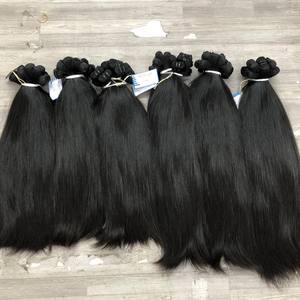 Tendance chaude 100% paquets de cheveux bruts humains Remy paquets de tissage de cheveux vierges 1B Extensions de trame de couleur naturelle style vietnamien - Product Image 2