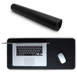 Tapis de bureau en cuir véritable de luxe bloc-notes de bureau anti-dérapant étanche Durable transfert de chaleur LDP-0057 de Stock de charge sans fil - Product Image 5