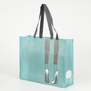 Grand sac à provisions fourre-tout non tissé en PP écologique Sac à provisions recyclable réutilisable et personnalisable imprimé - Product Image 1