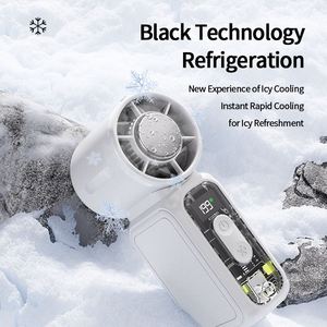 Ventilador de Mano con Pantalla LED, Carga Tipo-C, Batería de 3600 mAh, Compacto y Portátil con Función de Iluminación - Product Image 1