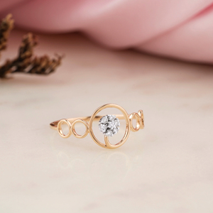 สัมผัสความสง่างามเหนือกาลเวลาด้วยแหวนสุดหรู14K ที่ออกแบบมาเพื่อเฉลิมฉลองความรักที่เป็นเอกลักษณ์ของคุณ - Product Image 1