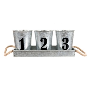 Low Price Galvanized Metal <b>Utensil</b> <b>Holder</b> with Wooden Handle <b>Kitchen</b> Tools <b>Utensils</b> on Sale - Product Image 2