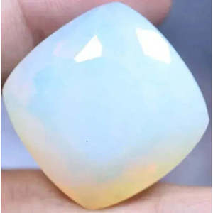 Opale de feu naturelle de qualité AAA+ 78,80 carats, taille coussin, certifiée non chauffée, pierre précieuse australienne Welo, Gem182 - Product Image 1