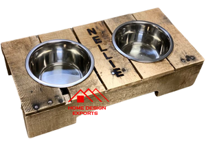 ชุดชามไม้ให้อาหารแมวและสุนัขแบบตั้งทำจากสแตนเลส3ชุดบนแท่นไม้อุปกรณ์ตกแต่งสัตว์เลี้ยงล่าสุดไฮเอนด์ - Product Image 5