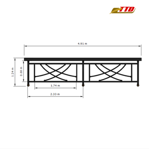 Balcón de hierro Estilo vietnamita Donde el acero se encuentra con el arte Aspecto moderno Puede venderse ahora en vivo para hogares que quieren más que solo rieles - Product Image 6