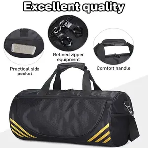 Sac de voyage de haute qualité Logo personnalisé imprimé grande capacité Polyester Nylon Sport Duffle Gym Gear Sac de transport - Product Image 3