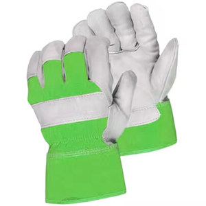 Guantes DE TRABAJO canadienses de alta calidad para trabajadores, guantes de cuero de vaca divididos, guantes de soldadura de protección de manos de seguridad Industrial - Product Image 5