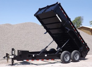 7' X 20 New Construction <b>Tractor</b> Farm Dump <b>Trailer</b> Gear Axle Tire Core Components Agricultural Machinery Flexible Tow Bar 1 Year - Product Image 3