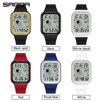 Montres de luxe SANDA 6052, montre-bracelet numérique à LED pour hommes, horloge électronique, Relogio Masculino, montre numérique à LED, prix