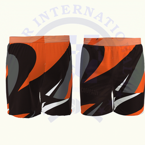 Shorts de plage décontractés pour hommes 100% Polyester Satin séchage rapide imprimé personnalisé taille mi-élastique imperméable tricoté tissage caractéristique - Product Image 3