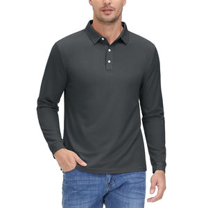 Camiseta Deportiva de Golf de Manga Corta para Hombre, de Punto, con Estampado, de Secado Rápido, para Trabajo, Senderismo, Tops Sólidos, Venta al por Mayor - Product Image 1