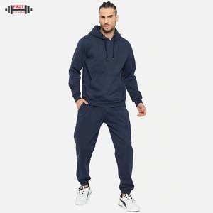 Ensemble de survêtement homme hiver 2025 coupe-vent à manches longues, molleton 100 % coton, grande taille, pour l'entraînement et le sport - Product Image 6