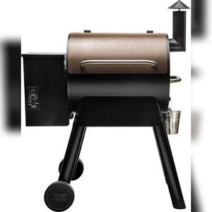 Grill à granulés Pro Series 34 Barrel de qualité authentique, nouvelle sortie, bronze, hauteur réglable, plaques de cuisson en aluminium galvanisé - Product Image 1
