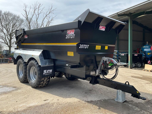 Remorque à benne basculante JPM 20 TDT France 750 kg de charge utile maximale 4 m Utilisation personnalisée Barre de traction à ressort Freins pneumatiques/hydrauliques Hayon hydraulique - Product Image 4