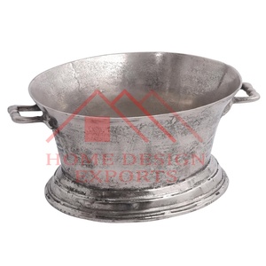Grand seau à glace en aluminium pour boissons Cuvette à vendre Seau à glace à champagne nickelé de qualité supérieure pour bar et fête/métal - Product Image 5