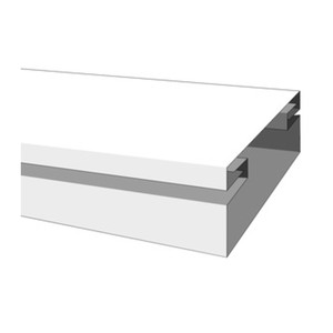 Minicanalina con Coperchio Frontale Dimensioni 20x10 mm Lunghezza 2m - Product Image 1
