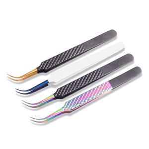 Fabricant de pinces à cils personnalisées avec logo, pinces à cils professionnelles à 45 degrés, antistatiques, vente en gros, approvisionnement en vrac - Product Image 5