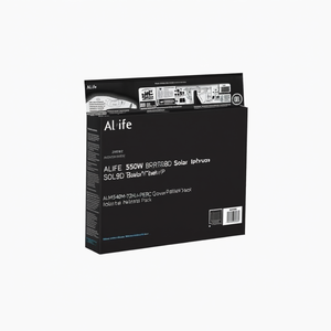 Panneau solaire monocristallin bifacial ALife 550W ALM540M-72HL4-BDVP PERC avec couvercle avant en verre, emballage sur palette industrielle - Product Image 2