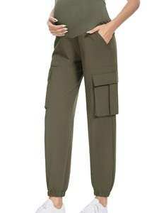 Winter Factory Wholesale 2026 <b>Cargo</b> Pants Drawstring Closure <b>High</b> <b>Waist</b> Breathable Casual Pants Trousers For Women - Product Image 1