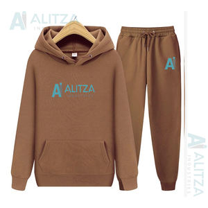 OEM Free Sample Girls <b>Hoodie</b> Set Sweatshirt 100% Cotton or Polyester <b>Long</b> Sleeve Printed <b>Oversize</b> Pullover Track Suit - Product Image 2