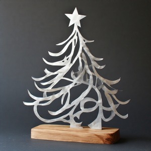 DazzleSprig AuraBranch EternaBloom Escultura de árbol de metal decorativa hecha a mano para el hogar y la Oficina - Product Image 4