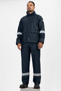 Pantalon haute visibilité noir personnalisé de haute qualité à prix personnalisé vente en gros Vêtements de sécurité réfléchissants imperméables - Product Image 6