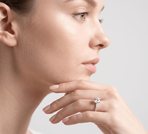 Anillo de Compromiso con Diamante de Corte Brillante Redondo, Clásico para Mujer, Diamantes Cultivados en Laboratorio - Product Image 6