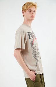 Camisetas de algodón 100% transpirable para hombre, ropa de calle holgada con estampado personalizado, estilo 280 gramos, peso de tela, pantalla de seda - Product Image 2