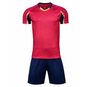 Uniforme de fútbol de moda para hombre, camiseta de poliéster transpirable con pantalones cortos, traje deportivo sólido, entrenamiento, secado rápido, transpirable - Product Image 2