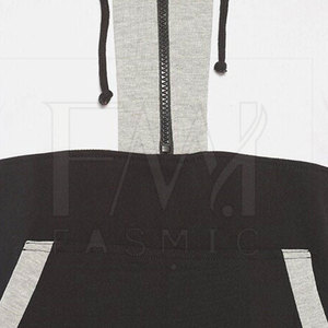 Sweat-shirts à fermeture éclair pour hommes de style classique, en tissu doux 100% coton, design personnalisable, haute qualité - Product Image 4