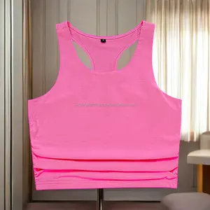 Grosir atasan crop jumlah besar kaus kebugaran atasan crop tank top wanita bra olahraga untuk wanita kebugaran