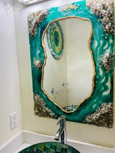 Marco de Fotos Moderno Hecho a Mano y Duradero de Hueso de Búfalo de Arborea Mirror HF Industries - Product Image 2