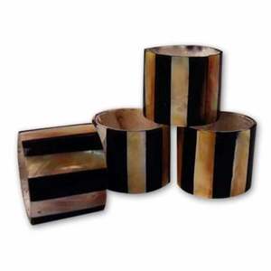 Porte-serviettes en corne de boeuf sur mesure pour la maison, l'hôtel, le bureau, les articles de table, un rond de serviette très poli fait à la main de qualité supérieure - Product Image 6