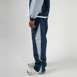 Produit à forte demande veste à glissière et pantalon empilé surdimensionné Streetwear coupe-vent survêtement pour hommes - Product Image 4
