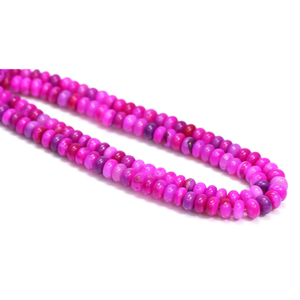 Hermosas cuentas redondas lisas de ópalo rosa musgo oscuro de 16 pulgadas, cuentas de piedras preciosas lisas de ópalo rosa, cuentas de ópalo de calidad AAA - Product Image 3