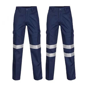 Pantalon de sécurité de travail sur mesure pour hommes Pantalon cargo de travail pour hommes Votre propre conception LED Fournisseur de pantalons cargo de travail multi-poches - Product Image 3