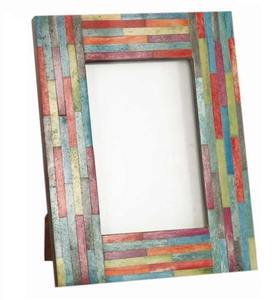 Paquete de marcos de fotos cuadrados para el Día de San Valentín, Marco colgante de madera cortado con láser 3D, diseño ligero ecológico, San Valentín - Product Image 4