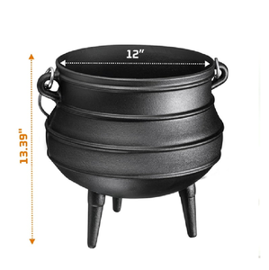 Caldero clásico de hierro fundido con tapa y ASA, con un pentagrama elevado, perfecto para hechizos para quemar incienso, uso decorativo - Product Image 6