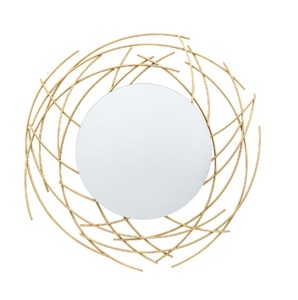 Miroirs muraux design en métal et fer de bonne qualité utilisés pour la salle de bain miroir mural décoratif fait à la main - Product Image 4