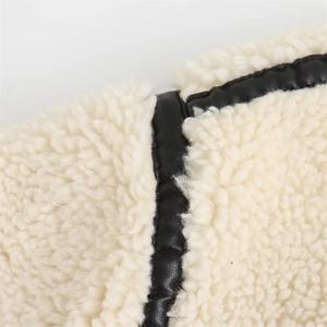 Chaqueta de moto con efecto de piel artificial con integración de piel - Product Image 5