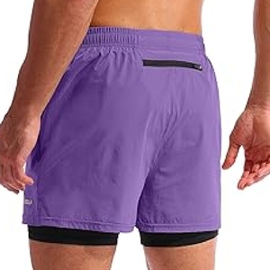 Pantalones Cortos Deportivos para Hombre de Alta Calidad con Bolsillos, Transpirables y de Secado Rápido, 100% Poliéster, Cierre con Cordón Ajustable, Cintura Alta, Estilo Casual - Product Image 3