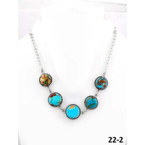 Collier artisanal en turquoise et argent sterling du sud-ouest pour les occasions de cadeaux - Product Image 1
