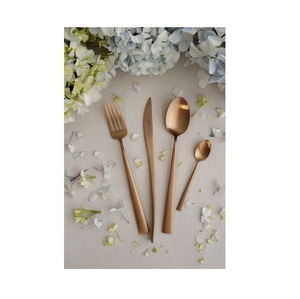 Ensemble de couverts en or, luxe, haute qualité, acier inoxydable, hôtel, mariage, couverts, argenterie - Product Image 3