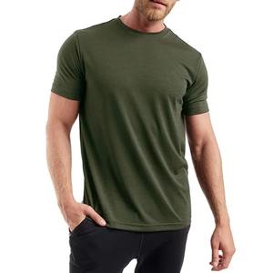 Camiseta de manga corta de algodón puro con cuello levantado de color sólido para hombre, superventas, camisetas con botones superiores - Product Image 1