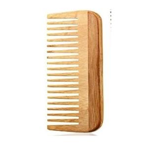 Handmade 100% Natural Green Sheesham Wooden <b>Wide</b> Tooth <b>Comb</b> for Home Use Classic Style Head Scalp Massage No Static Detangling - Product Image 5