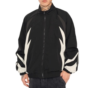 OEM Wholesale Casual Sports Full Zip Up Custom <b>Jacket</b> 100% Windproof Gym Fitness Nylon Windproof <b>Jacket</b> For <b>Men</b> - Product Image 3
