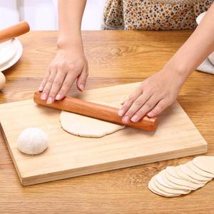 Pizza dough rollers <b>wooden</b> <b>rolling</b> <b>pins</b> durable wood roller <b>pin</b> for baking pie crust biscuit making - Product Image 5