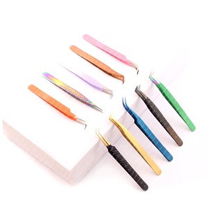 Pinzas y Tijeras para Pestañas de Acero Inoxidable, Hechas a Mano, Fáciles de Usar, Agarre Cómodo, Herramienta de Belleza - Product Image 3