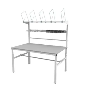 Table d'emballage en métal pour tous types de zones, structure modulaire personnalisable, démontable, plateau de table varié - Product Image 3