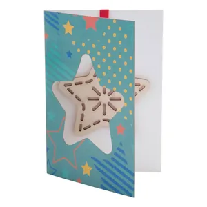 Carte en bois Creative TreeCard, carte étoile, boule de Noël festive et décorations d'arbre, articles promotionnels - Product Image 4
